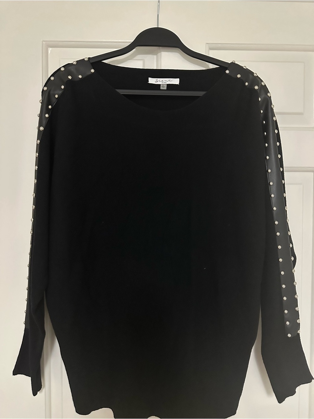Sioni Black silver stud Sweater